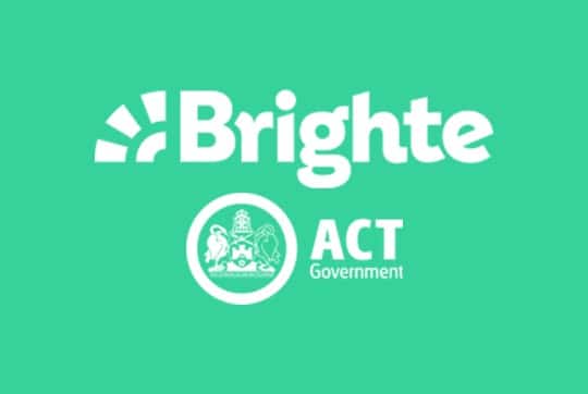 Brighte and ACT Government Logo
