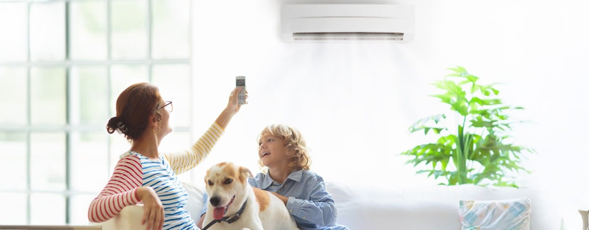 Family in Canberra enjoying clean indoor air with sensitive choice approved Hisense ducted air conditioner